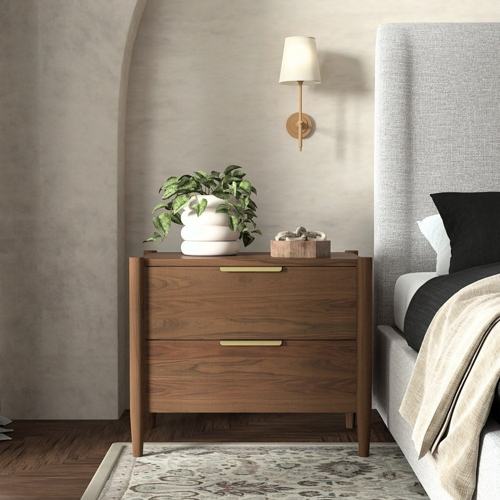 Alpine Furniture - Sinclair Nightstand, Walnut - 3458WAL-02 view 8
