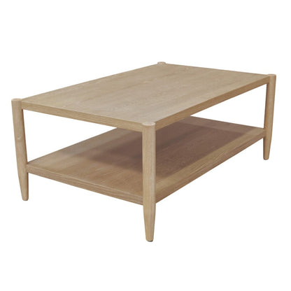 Alpine Furniture - Sinclair Rectangular Coffee Table, Natural - 3458NAT-61 view 1
