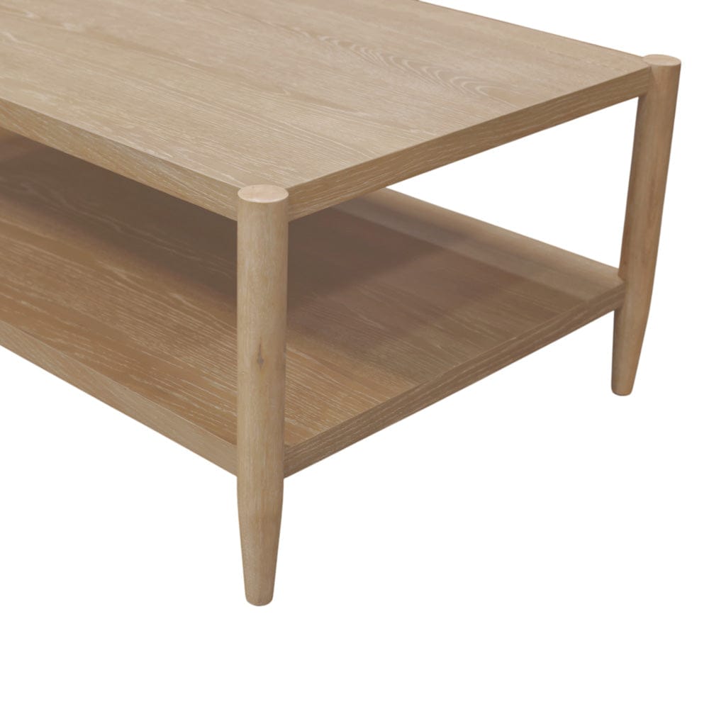 Alpine Furniture - Sinclair Rectangular Coffee Table, Natural - 3458NAT-61 view 3