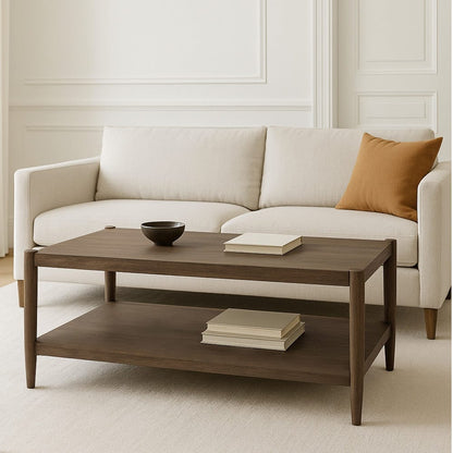 Alpine Furniture - Sinclair Rectangular Coffee Table, Walnut - 3458WAL-61 view 7