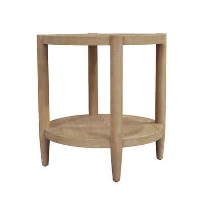 Alpine Furniture - Sinclair Round End Table, Natural - 3458NAT-62 view 4