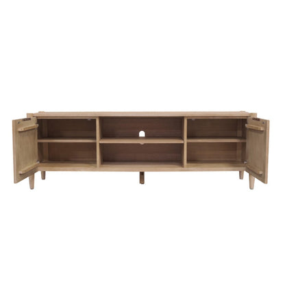 Alpine Furniture - Sinclair TV Console, Natural - 3458NAT-10 view 5