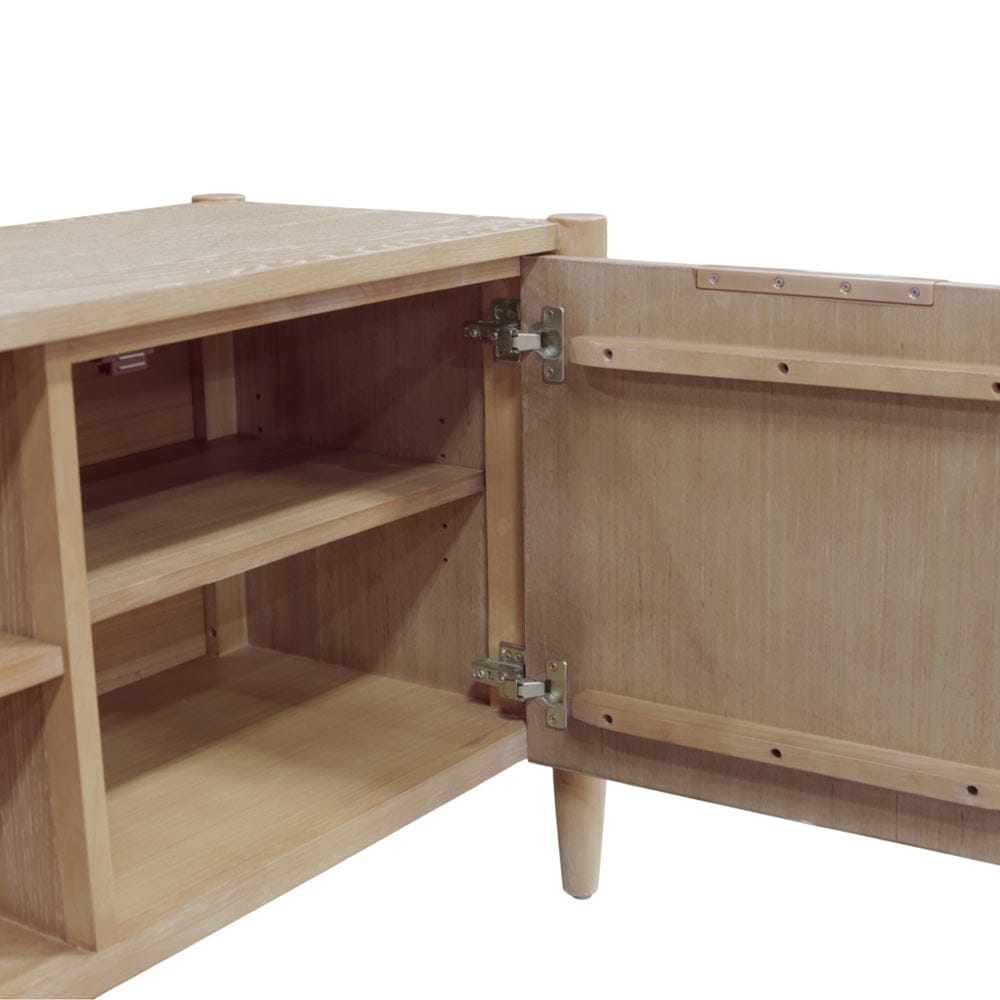 Alpine Furniture - Sinclair TV Console, Natural - 3458NAT-10 view 7