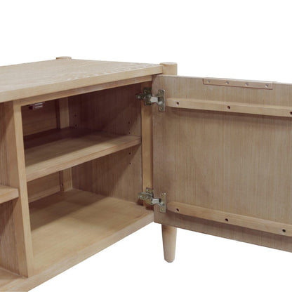 Alpine Furniture - Sinclair TV Console, Natural - 3458NAT-10 view 7