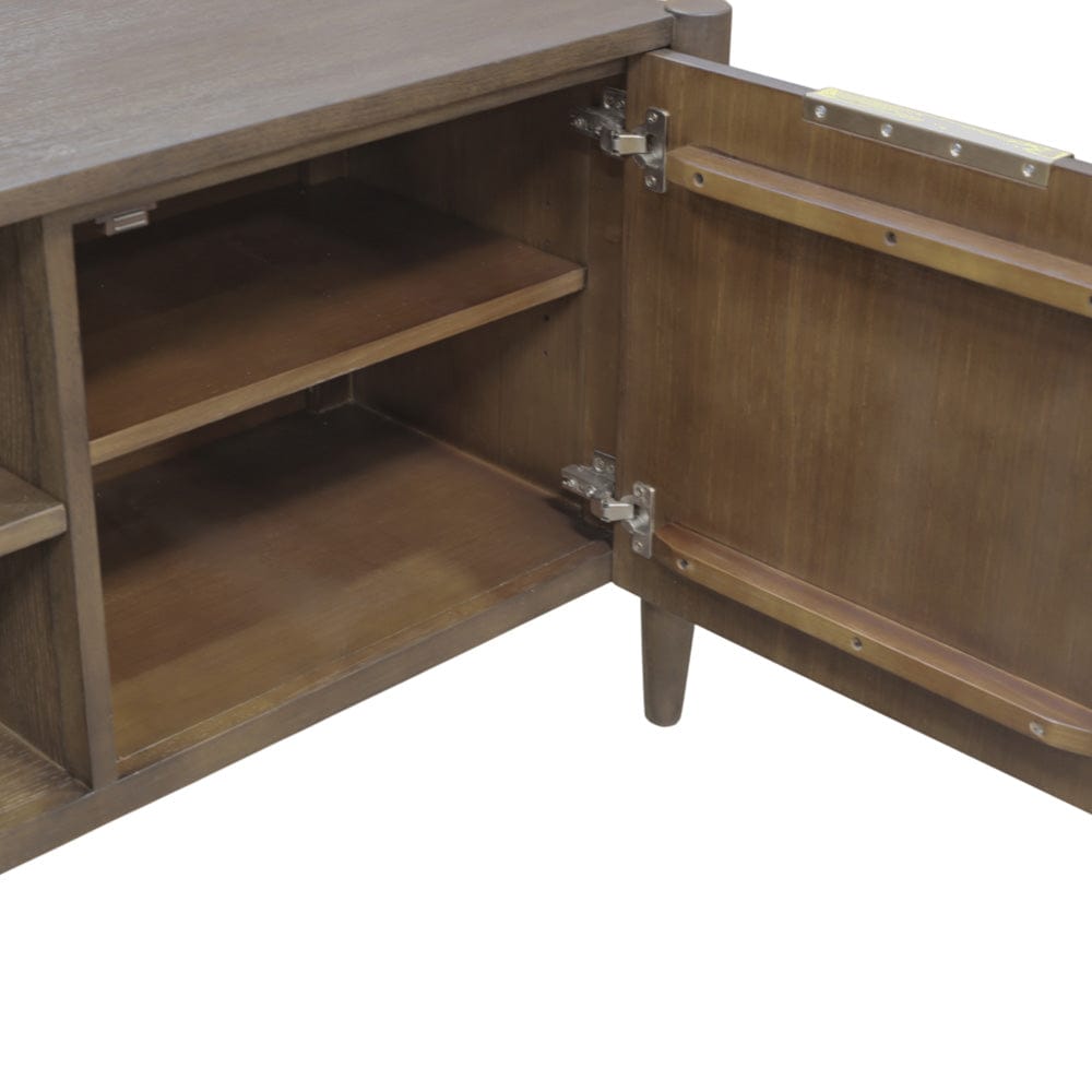 Alpine Furniture - Sinclair TV Console, Walnut - 3458WAL-10 view 8