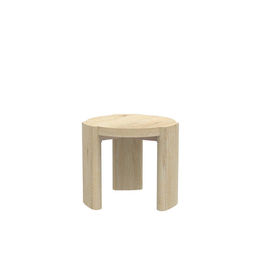 Alpine Furniture - Sloane 20" Round End Table, Driftwood - 3966-62 view 1