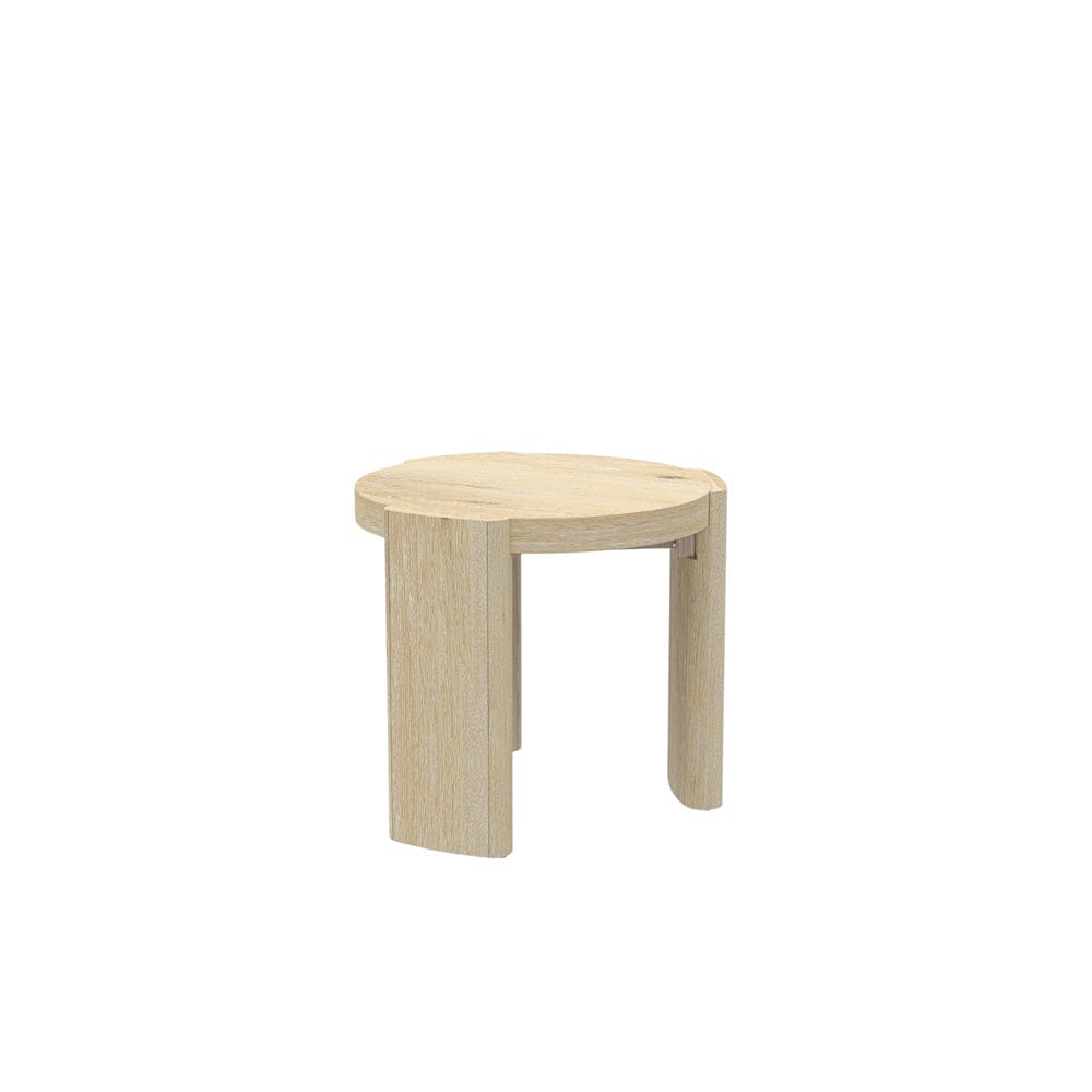 Alpine Furniture - Sloane 20" Round End Table, Driftwood - 3966-62 view 3