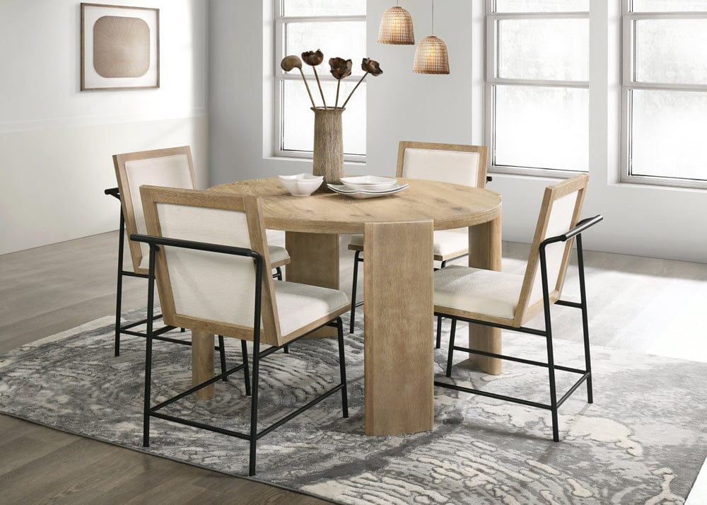 Alpine Furniture - Sloane Round Dining Table, Driftwood - 3966-25 view 7