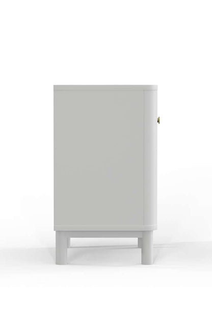 Alpine Furniture - Stapleton 1 Drawer Nightstand, White - 2090-02 veiw 4