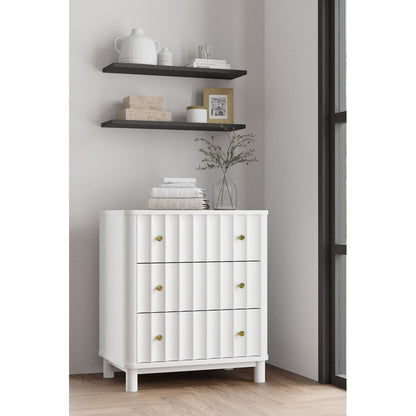 Alpine Furniture - Stapleton 3 Drawer Small Chest, White - 2090-04 view 5