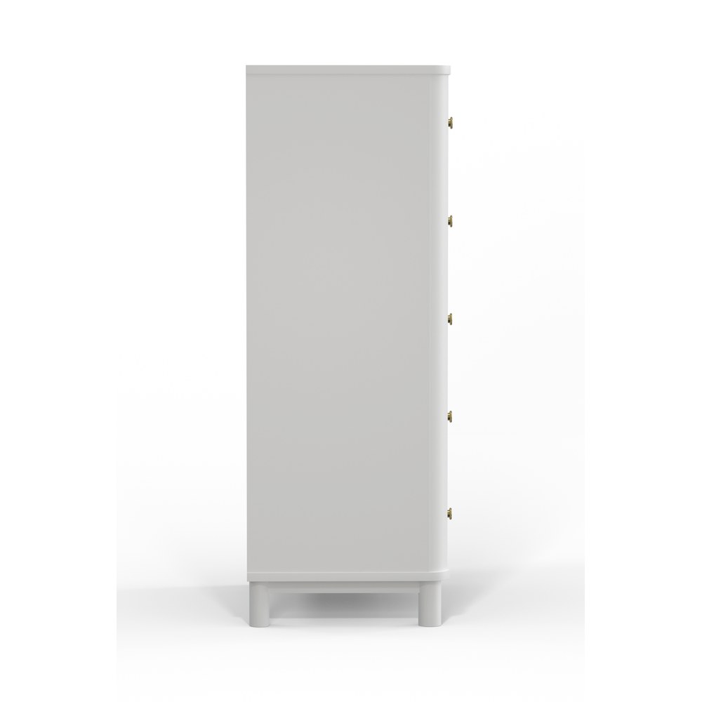 Alpine Furniture - Stapleton 5 Drawer Chest, White - 2090-05 view 3
