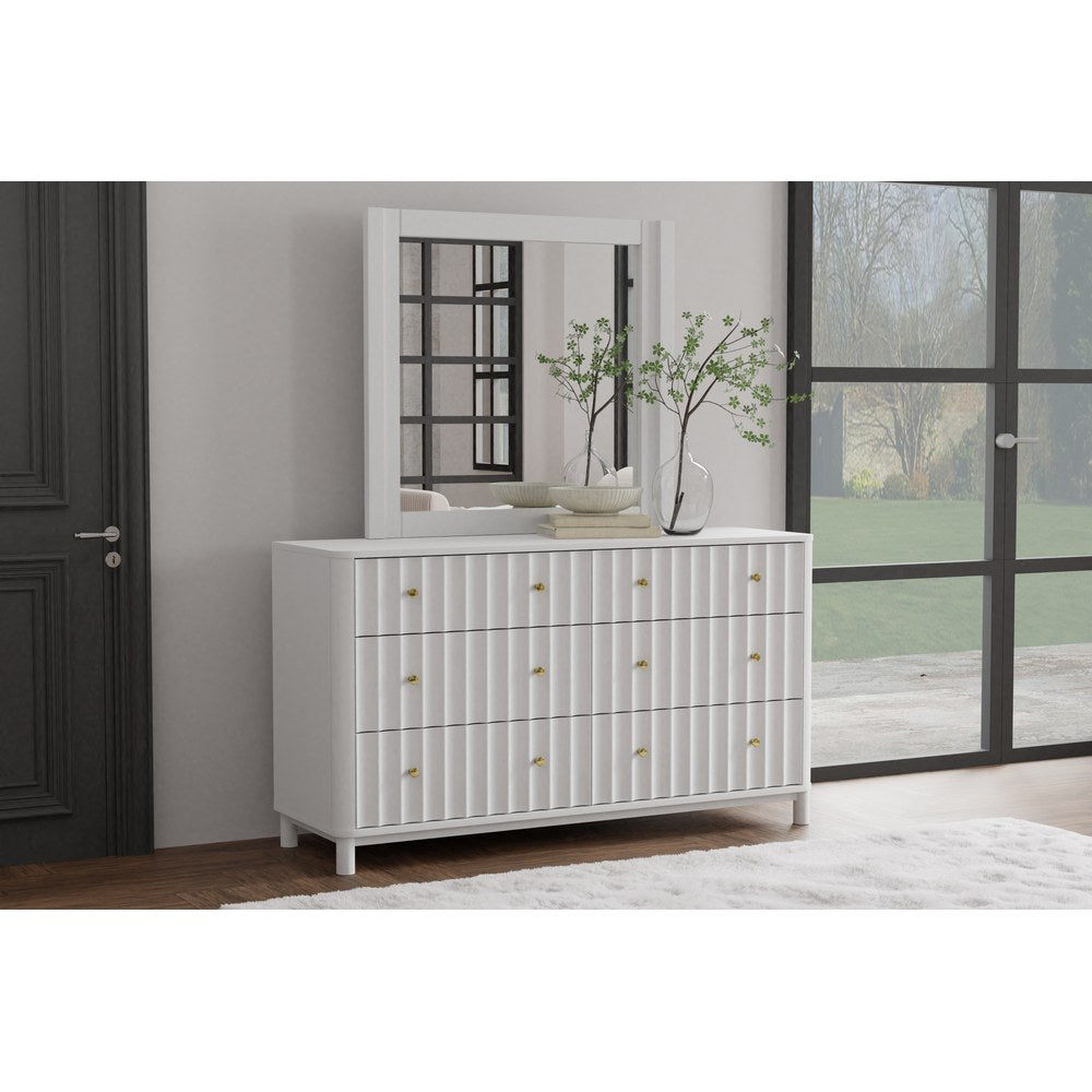 Alpine Furniture - Stapleton Mirror, White - 2090-06 view 1