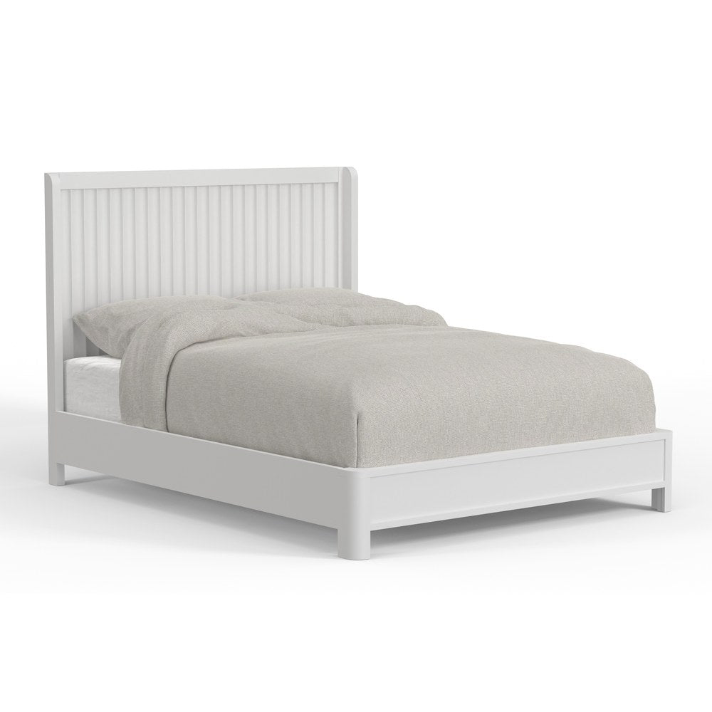 Alpine Furniture - Stapleton Queen Panel Bed, White - 2090-01Q view 1