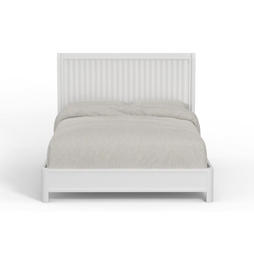 Alpine Furniture - Stapleton Queen Panel Bed, White - 2090-01Q view 2