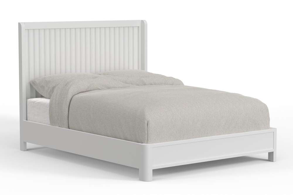 Alpine Furniture - Stapleton Standard King Panel Bed, White - 2090-07EK veiw 1