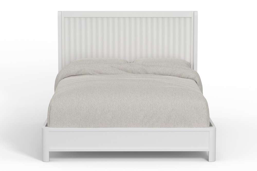 Alpine Furniture - Stapleton Standard King Panel Bed, White - 2090-07EK veiw 3