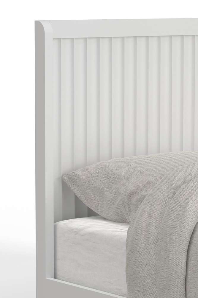 Alpine Furniture - Stapleton Standard King Panel Bed, White - 2090-07EK veiw 4