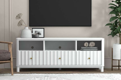 Alpine Furniture - Stapleton TV Console, White - 2090-10 veiw 1