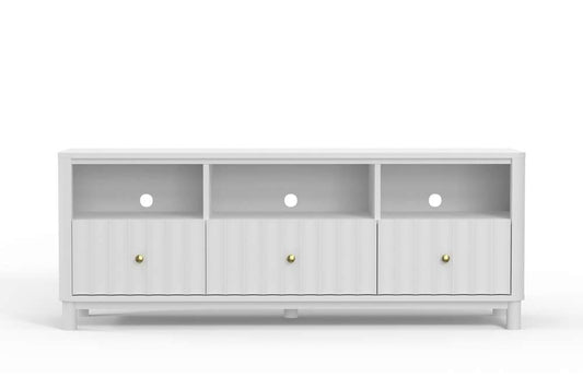 Alpine Furniture - Stapleton TV Console, White - 2090-10 veiw 2
