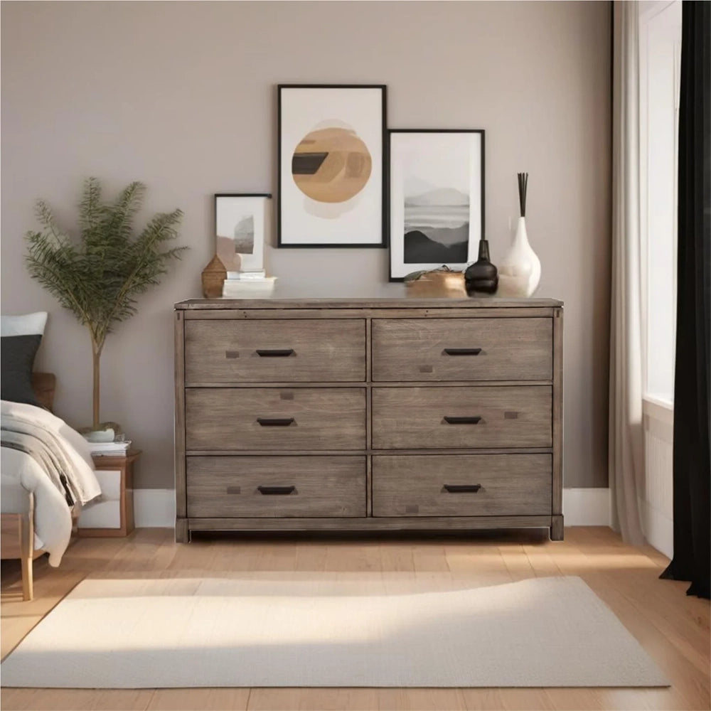 Alpine Furniture - Sydney 6 Drawer Dresser - 1700-03