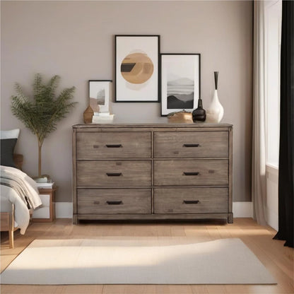 Alpine Furniture - Sydney 6 Drawer Dresser - 1700-03