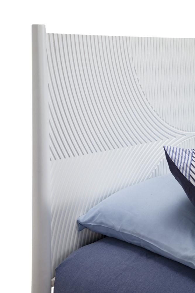 Alpine Furniture - Tranquility California King Panel Bed, White - 1867-07CK veiw 6