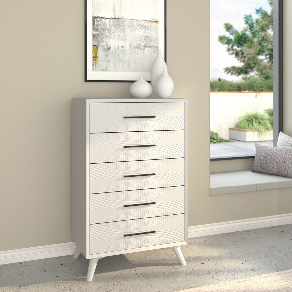 Alpine Furniture - Tranquility Chest, White - 1867-05 view 3