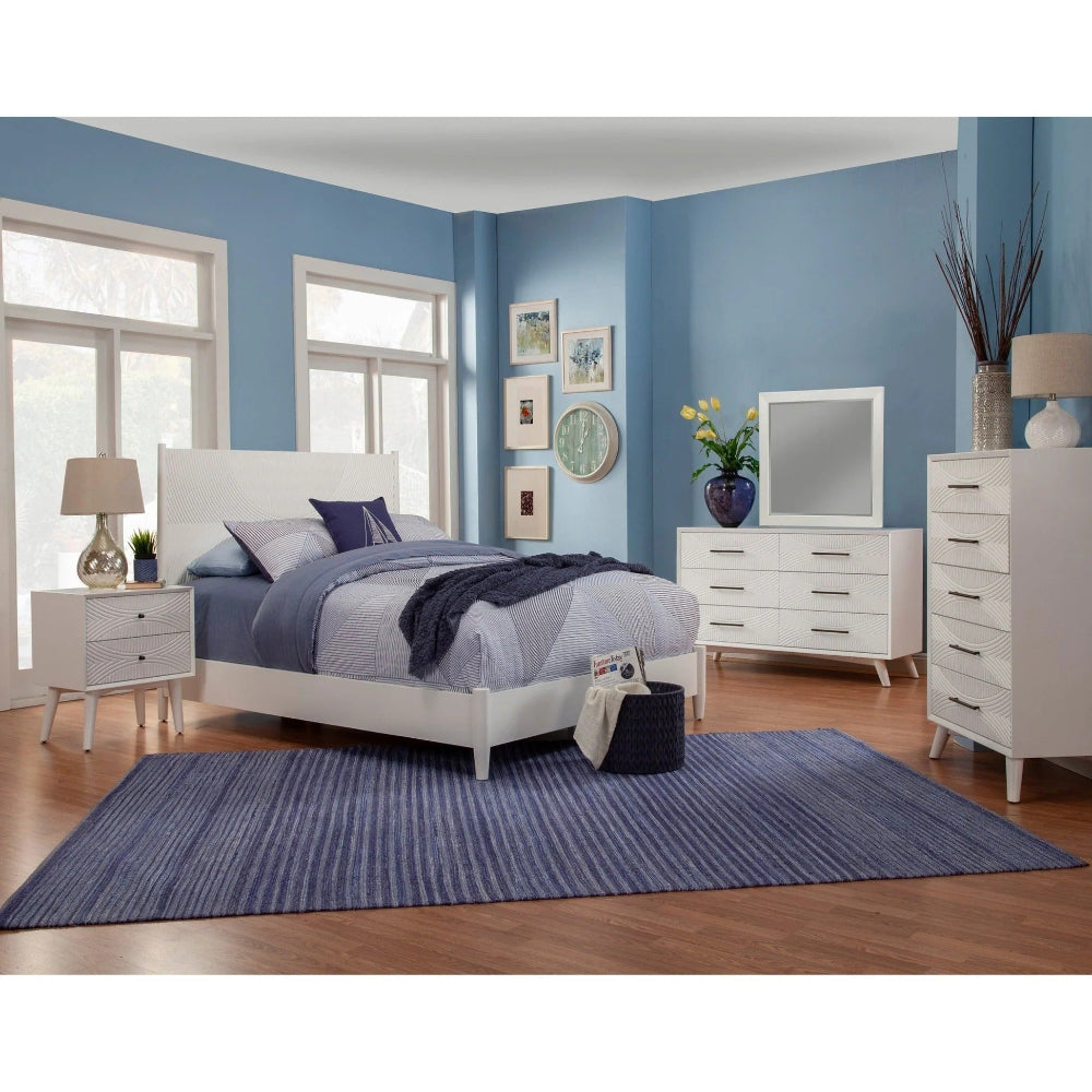 Alpine Furniture - Tranquility Chest, White - 1867-05 view 4