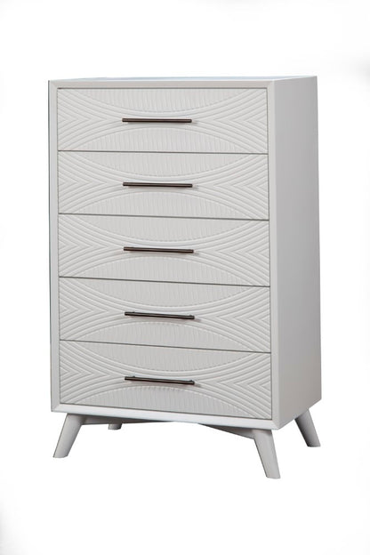 Alpine Furniture - Tranquility Chest, White - 1867-05 veiw 1