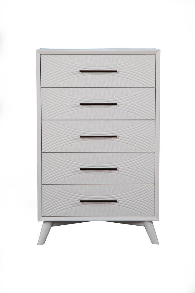 Alpine Furniture - Tranquility Chest, White - 1867-05 veiw 2