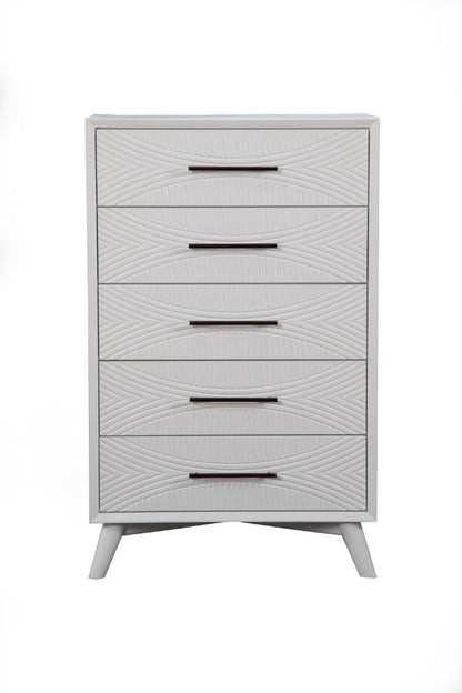 Alpine Furniture - Tranquility Chest, White - 1867-05 veiw 2