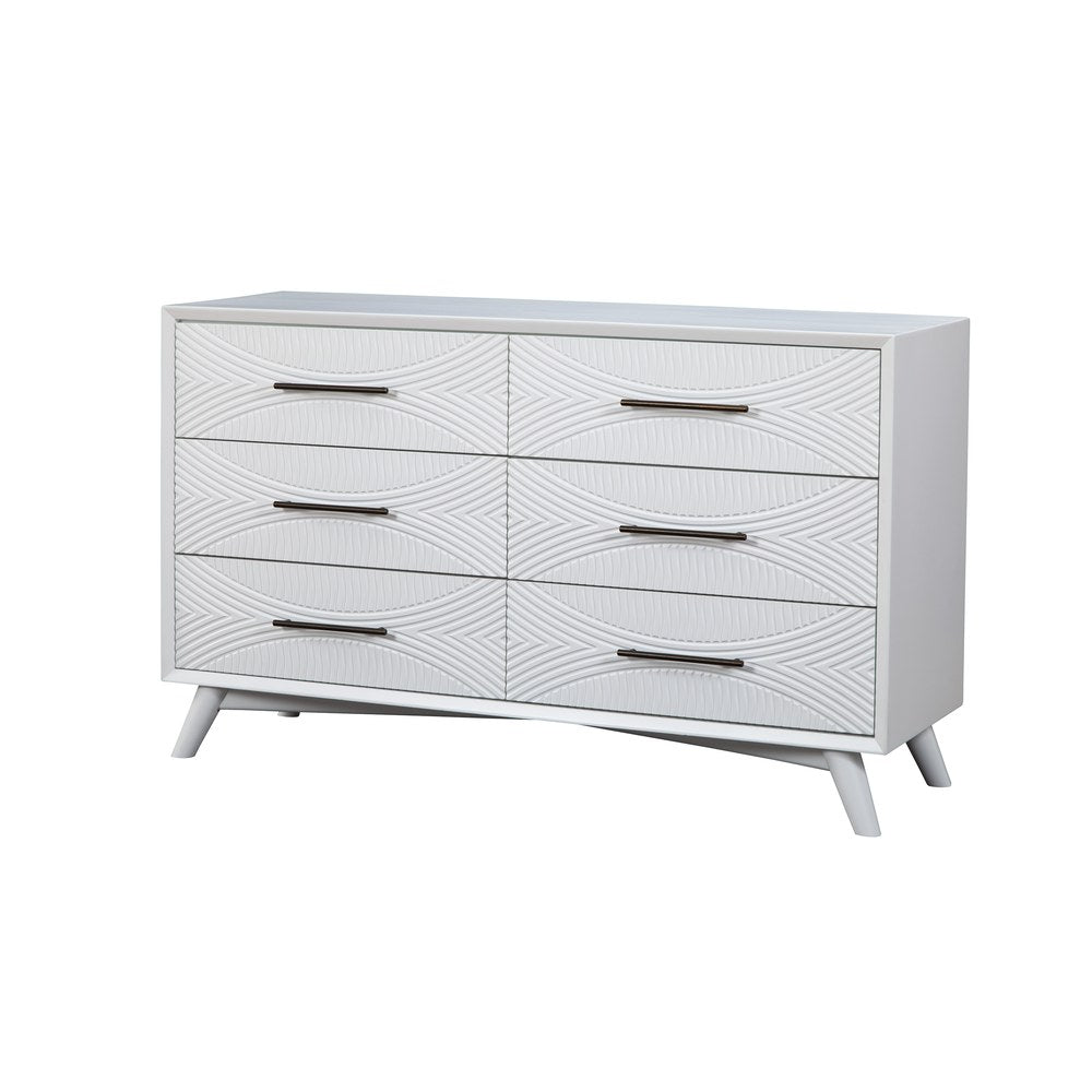 Alpine Furniture - Tranquility Dresser, White - 1867-03 view 2