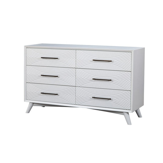 Alpine Furniture - Tranquility Dresser, White - 1867-03 view 2