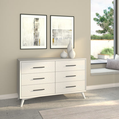 Alpine Furniture - Tranquility Dresser, White - 1867-03 view 3