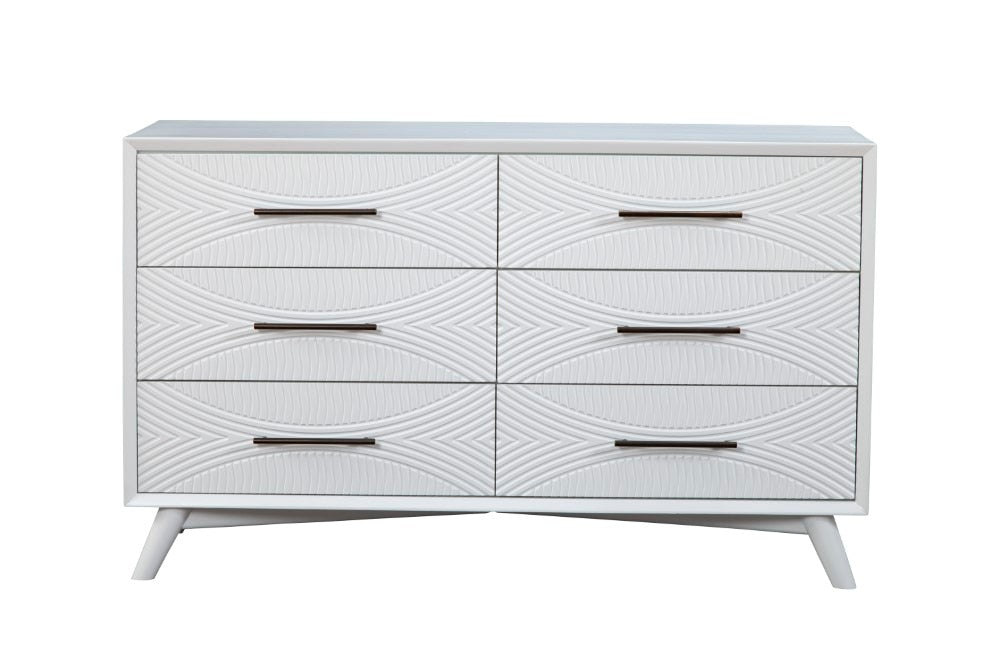 Alpine Furniture - Tranquility Dresser, White - 1867-03 veiw 1
