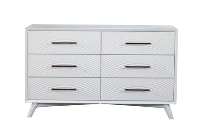 Alpine Furniture - Tranquility Dresser, White - 1867-03 veiw 1