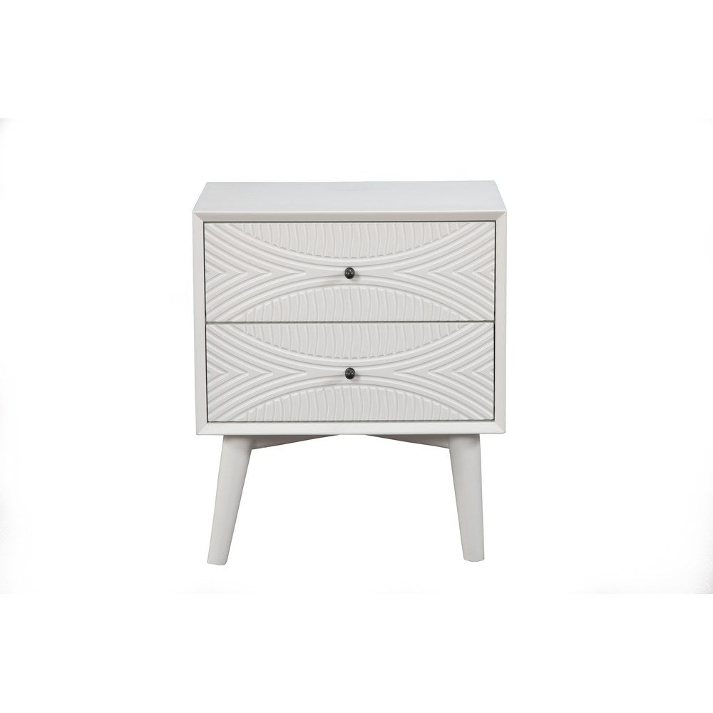 Alpine Furniture - Tranquility Nightstand, White - 1867-02 view 1