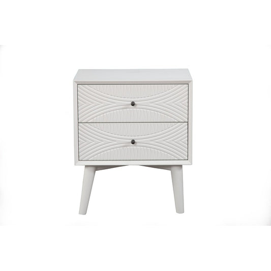 Alpine Furniture - Tranquility Nightstand, White - 1867-02 view 1