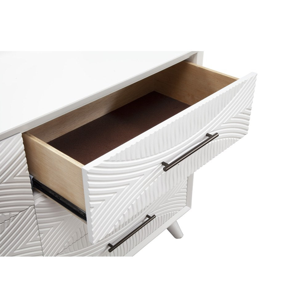 Alpine Furniture - Tranquility Nightstand, White - 1867-02 view 4