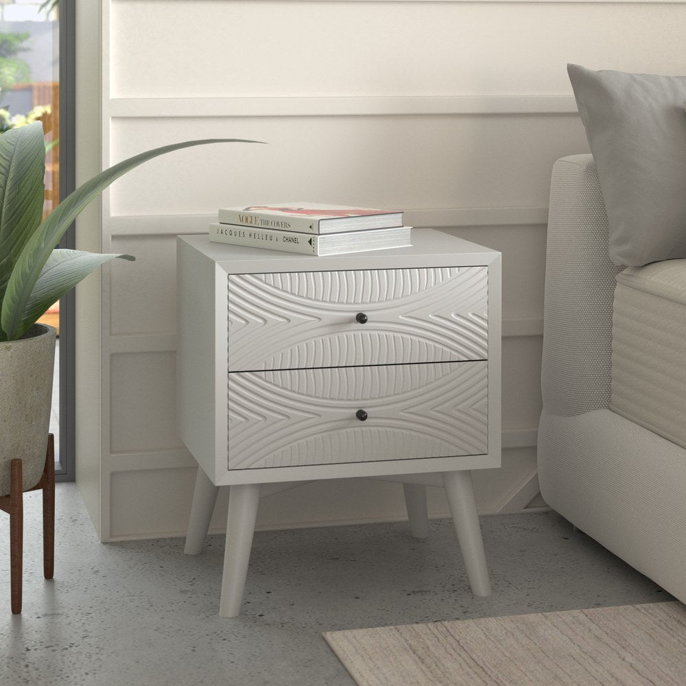 Alpine Furniture - Tranquility Nightstand, White - 1867-02 view 6