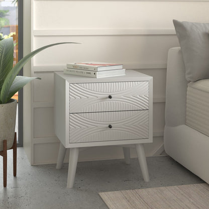 Alpine Furniture - Tranquility Nightstand, White - 1867-02 view 6