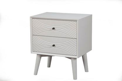 Alpine Furniture - Tranquility Nightstand, White - 1867-02 veiw 1