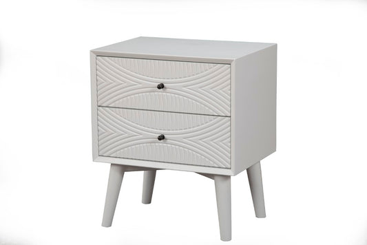 Alpine Furniture - Tranquility Nightstand, White - 1867-02 veiw 1