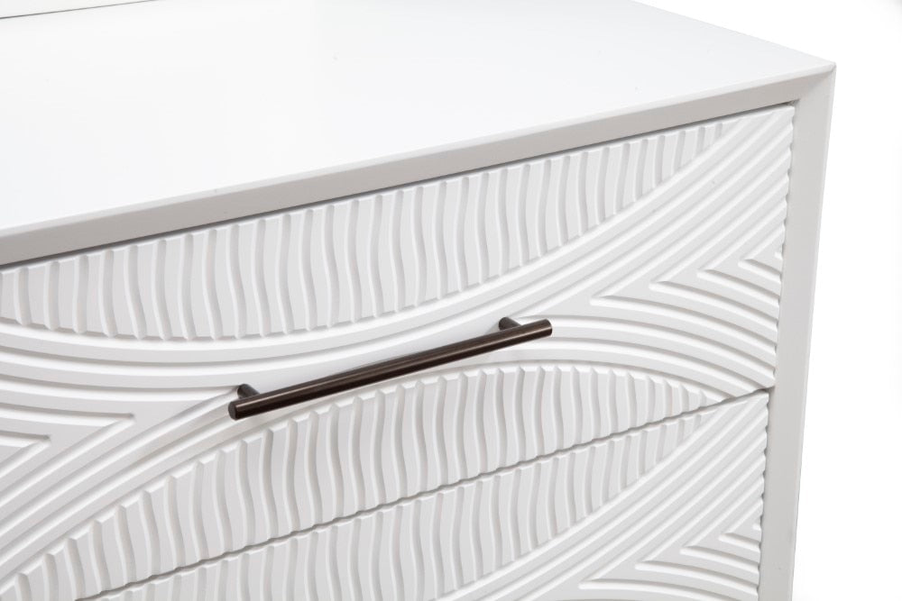 Alpine Furniture - Tranquility Nightstand, White - 1867-02 veiw 4