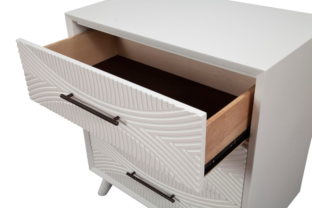 Alpine Furniture - Tranquility Small Chest, White - 1867-04 veiw 3