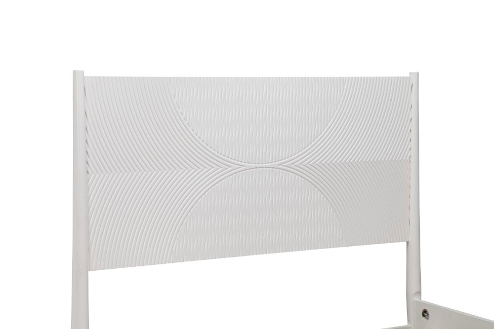 Alpine Furniture - Tranquility Standard King Panel Bed, White - 1867-07EK veiw 3