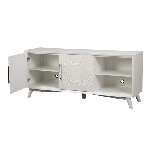Alpine Furniture - Tranquility TV Console, White - 1867-10 view 4