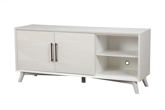 Alpine Furniture - Tranquility TV Console, White - 1867-10 veiw 1