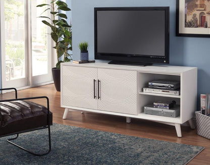 Alpine Furniture - Tranquility TV Console, White - 1867-10 veiw 2