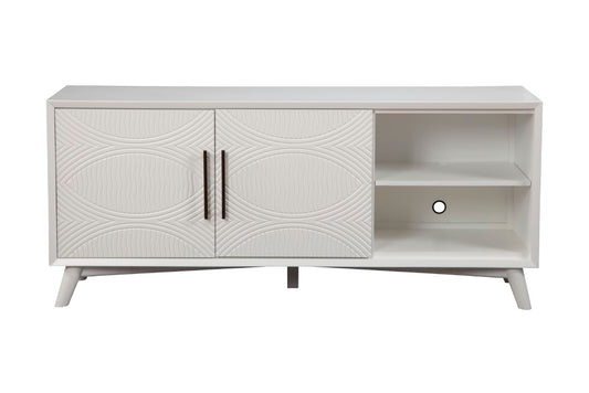 Alpine Furniture - Tranquility TV Console, White - 1867-10 veiw 4